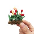 thumbnail image 2 of XZNGL Fake Mini Dollhouse Miniature Green Plant Flower in Pot Fairy Garden Accessory, 2 of 9