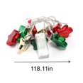 thumbnail image 3 of Outdoor String Lights Christmas Lights Balls Christmas Tree Ball Ornaments Indoor Christmas Ball Lights Outdoor String Lights Insert End To End Expandable Christmas Tree Ornaments, 3 of 6