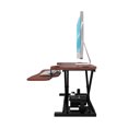 thumbnail image 4 of VersaDesk 36 Inch Power Pro Electric Standing Desk Converter, Cherry Wood, 4 of 7
