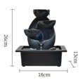 thumbnail image 5 of Tabletop Water Fountain Feng Shui Waterfall Landscape Home Table Ornaments A, 5 of 5