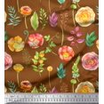thumbnail image 1 of Soimoi Red Rayon Fabric Fruits Print Fabric by the Yard 42 Inch Wide, 1 of 3