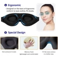thumbnail image 2 of 100% Blockout Light Eye Mask for Sleeping 3D Contoured Blindfold, Upgraded Eye Cover with Adjustable Strap, Eye Pillow Soft Comfy Eye Shade for Nap Travel Night Shift, 2 of 6