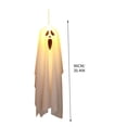 thumbnail image 3 of Large White Led Ghost Lantern String Light Handheld Pumpkin Lamp Battery Powered Halloween Party Decoration For Indoor Outdoor Use Polyester Fiber D, 3 of 7