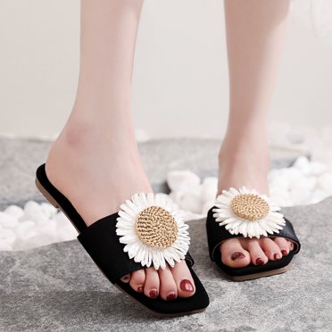 RKSTN Womens Slippers Beach Breathable Flowers Sandals Home Slipper Flip-Flops Flat Shoes,Slippers for Women Indoor Outdoor