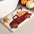 thumbnail image 4 of HHBEAUTY Halloween Bathroom Rug, Fall Pumpkin Bath Mat Water Absorbent Non-Slip Washable for Shower Tub Microfiber Washable Absorbent Carpet Autumn Halloween Thanksgiving Home Kitchen Decoration, 4 of 6