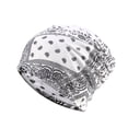thumbnail image 1 of kurtrusly Tuque Bonnet Hijab Pré-Noué Foulard Turban Coloré Bandeau Réglable Protection des Oreilles Bandeau Accessoires Bonnet Fleur Blanche 1 Ensemble, 1 of 6
