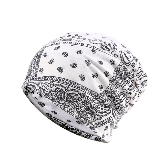 kurtrusly Tuque Bonnet Hijab Pré-Noué Foulard Turban Coloré Bandeau Réglable Protection des Oreilles Bandeau Accessoires Bonnet Fleur Blanche 1 Ensemble