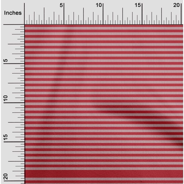 oneOone Cotton Jersey Red Fabric Stripes Sewing Material Print Fabric By The Yard 58 Inch Wide