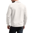 thumbnail image 4 of Yusimy Men's Trench Coat Double-Breasted Slim Fit Solid Mid-Length Casual Versatile Overcoat, 4 of 7