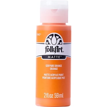Peinture acrylique mate FolkArt, 2 oz, Orange Pur