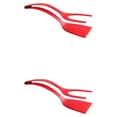 thumbnail image 2 of Transemion Versatile Cooking Companion Double Sided Spatula Turner And Tongs Easy To Clean 2 In 1 Spatula Tongs red 2Set, 2 of 6