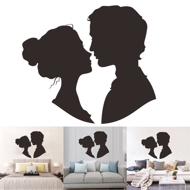 Coofit Wall Sticker Creative Decorative Wall Decal Wall Decoration for Valentine's Day