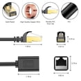 thumbnail image 2 of J&D Cat6 Ethernet Extension Cable, Shielded RJ45 Male to Female, 6 ft, Reliable Networking Cable, 2 of 7