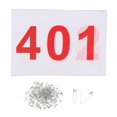 thumbnail image 3 of Lipstore 100 Pcs Bavoirs de Course Numéros d'Athlète Réutilisables avec Épingles 100 Numéros Bavoirs de Course 401 à 500, 3 of 8