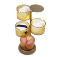 thumbnail image 4 of LCXmlly Conteneur de Rangement Rotatif Boîte de Rangement Gain de Place Rotation à 360 Degrés Élastique pour Bijoux Maquillage pour Usage Quotidien, 4 of 6