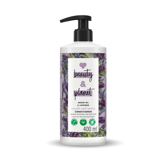 Love Beauty & Planet Huile d'Argan et Lavande Sans Parabènes Revitalisant Lisse et Serein// Sans Parabènes// Sans Colorants// 400 ml