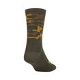 thumbnail image 1 of Giro Seasonal Merino Wool Adult Cycling Socks - Trail Green Camo (2022), Small, 1 of 1