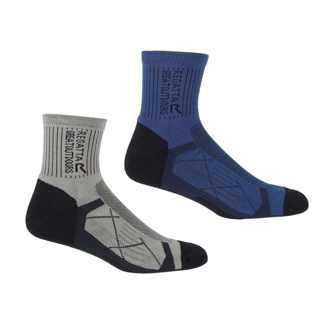 Regatta Chaussettes Actives d'Extérieur pour Hommes (Lot de 2)