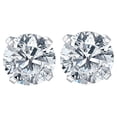 thumbnail image 1 of .33Ct Round Brilliant Cut Natural Quality Diamond Stud Earrings In 14K Gold, 1 of 1