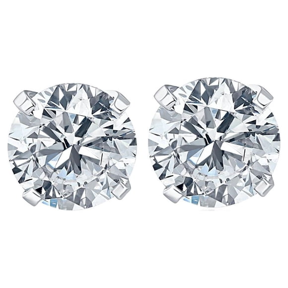 .20Ct Round Brilliant Cut Natural Diamond Stud Earrings Classic Set In 14K Gold
