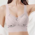 thumbnail image 4 of Timegard Plus Size Bras for Women No Underwire High Support Lace Comfort Back Smoothing Daily Bras, 4 of 7