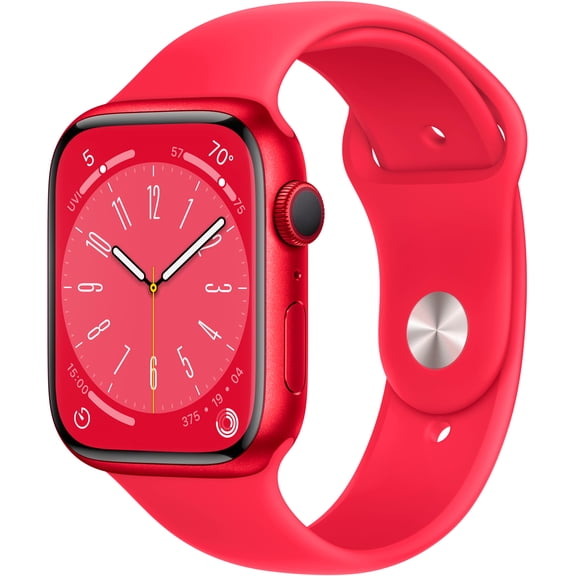 Refurbished Apple Watch Gen 8 Series 8 45mm (PRODUCT)RED Aluminum - (PRODUCT)RED Sport Band MNP43VC/A
