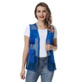thumbnail image 4 of TOPTIE Adult Mesh Vest Zipper Supermarket Team Volunteer Multi-pocket Uniform Vest, 4 of 6