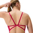 thumbnail image 4 of Speedo Women's Solid Web Back Competitive One Piece Thin Strap Swimsuit  -  Ruby/Summer Orange, 38, 4 of 4