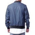 thumbnail image 2 of Faithtur Men's Bomber Flight Jacket Casual Patchwork Fall Winter Coats Zipper Closure Outwear, 2 of 5