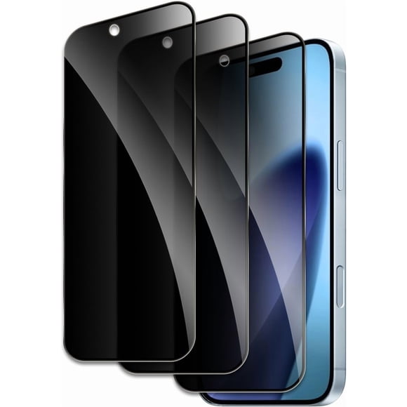 3 Pack for iPhone 17 Air Privacy Screen Protector, 9H Anti Spy Dark Tempered Glass Screen Protector for iPhone 17 Air, Easy Installation, Bubble Free