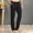 Style1-Black mens pants, variant on Mceream Suit Pants for Men Relaxed Fit Expandable Waist Straight Leg Cotton Linen Trousers Summer Casual Business Dress Pant Pantalones De Hombre De Trabajo White M