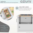 thumbnail image 4 of Azuni 18" Kitchen Sink Bamboo Serving Board Set with 3 Containers A910, 4 of 10