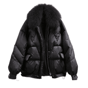 Holiday Deals LLYwey Winter Coats Women Ladies Lining Coat Ladies Winter Warm Thick Long Jacket Hooded Overcoat New Outerwear Down Jackets & Parkas Black L