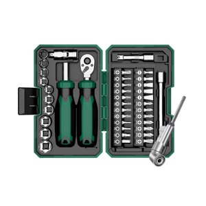 Ensemble de clé à cliquet multifonctionnel, Clé à coche, Kit d'outils complet, Outils de garage professionnels, Outils à main, 40Piece Définissez le ref: 3479