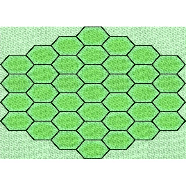 Ahgly Company Machine Washable Indoor Rectangle Transitional Green Area Rugs, 2' x 3'