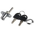 thumbnail image 3 of LEFU for Zinc Alloy Cam Lock with Keys for Computer Desk Cabinet Mailbox Drawer Cupboard Locker Security Silver Plated for Durable Hardware, 3 of 10