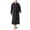 Black, variant on Mens Terry Cloth Kimono Robe Lightweight Soft Long Bathrobe Sleepwear Loungewear with Pockets