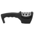 thumbnail image 2 of Knife Sharpener, 3 Slots Wear  Sharpening Stone Easy Operation Portable High Efficiency Stainless Steel  for Metal Kitchen Knives, 2 of 8