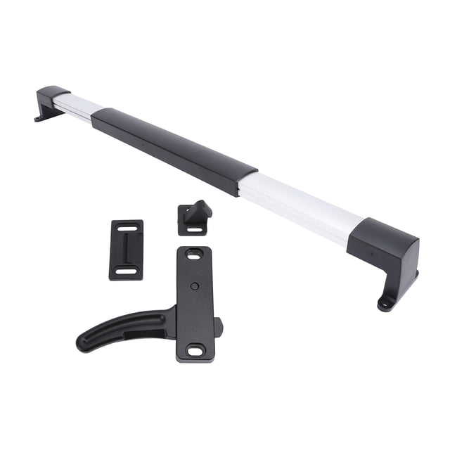 RV Screen Door Latch Kit, RV Screen Door Cross Bar Handle and Door Latch, 21.65in-29.33in Adjustable Grip Handle, Universal RV Screen Door Crossbar for RV, Travel Trailer