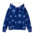 thumbnail image 3 of RXIRUCGD Sweat à Capuche Imprimé à Manches Longues pour Enfants, Col Rond, Adapté aux Garçons et Filles Âgés (Bleu Clair, Taille:11-12 Ans), 3 of 3