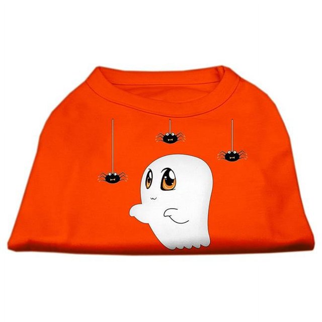 Sammy la Chemise de Chien Impression Écran Fantôme Orange XS (8)