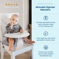 thumbnail image 3 of Upseat 3-in-1 Ergonomic Baby Floor Seat & Booster Chair for Sitting Up with Removable Tray for Meals and Playtime, 3 of 9