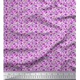 thumbnail image 1 of Soimoi Polyester Crepe Fabric Flower Watercolor Print Sewing Fabric Yard 42 Inch Wide, 1 of 3
