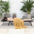 thumbnail image 3 of Costway Patio Tanning Lounge Chair 5-Position Outdoor Recliner with Face Hole Poolside, 3 of 7