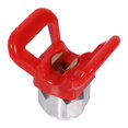 thumbnail image 2 of Buse de Pulvérisation Sans Air Buse de Pulvérisation Métal Plastique Rouge Peinture Sans Air Buse de Protection pour Remplacement Outil Universel Rouge Nouveau, 2 of 8