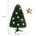 thumbnail image 3 of Costway 3FT Pre-Lit Fiber Optic Artificial Christmas Tree w/Multicolor Lights Snowflakes, 3 of 11