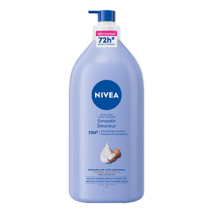 NIVEA Lisse 72-Hr Lotion corporelle hydratant pour peau sèche avec acide hyaluronique, 1 L