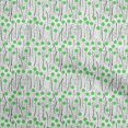 thumbnail image 1 of oneOone Velvet Green Fabric Abstract Floral Craft Projects Decor Fabric Printed By The Yard 58 Inch Wide, 1 of 5