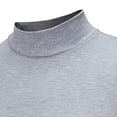 thumbnail image 1 of Pompotops New Autumn And Winter High-neck Color Slim Men's Bottoming Shirt, 1 of 6