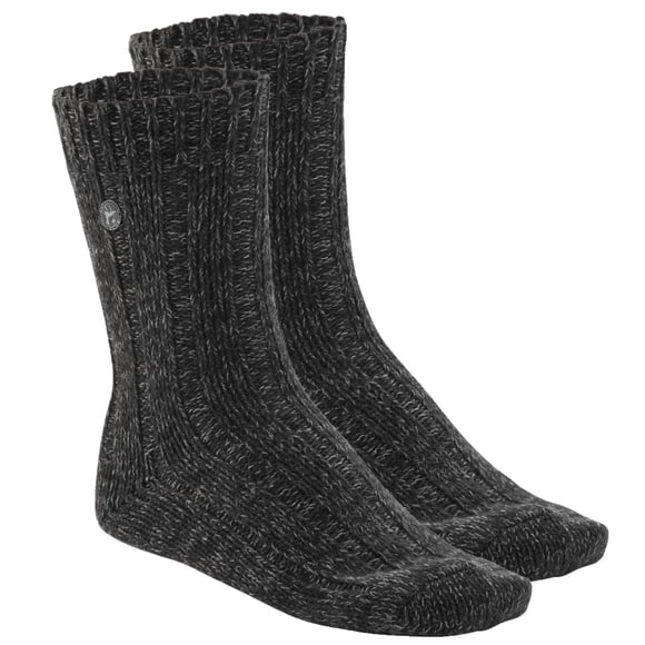 BIRKENSTOCK men's socks, 2-pack - Sock, Cotton Twist, cotton mouliné yarn Black 39-41 (UK 5,5-7,5)